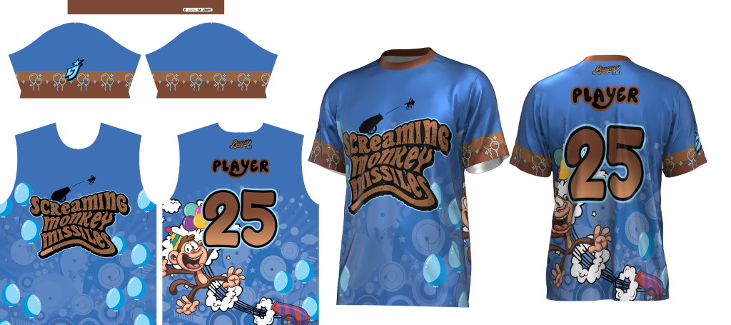 SCREAMING MONKEY MISSILES Official Jersey