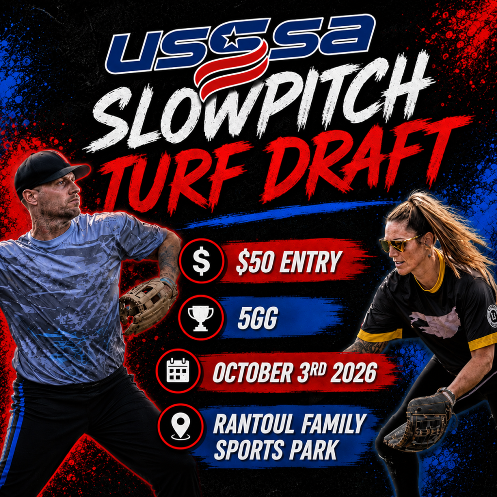 USSSA Slowpitch Turf Draft Logo